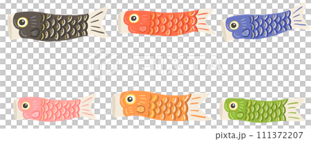 鯉のぼりのイラスト 鯉のぼりのイラスト 111372207