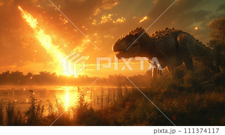 巨大隕石（彗星）衝突により恐竜が絶滅した