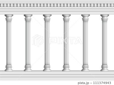 神殿の石柱 (中世ヨーロッパ風建築) イラスト(背景透過/ PNG) | シームレス・繰り返し 神殿の石柱 (中世ヨーロッパ風建築) イラスト(背景透過/ PNG) | シームレス・繰り返し 111374943