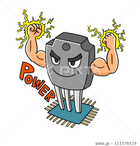パワー半導体のイメージイラスト 111376529