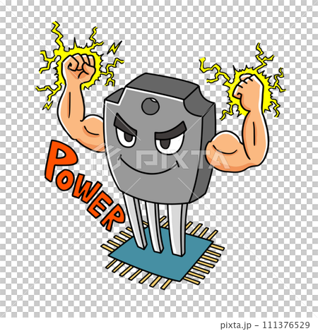 パワー半導体のイメージイラスト 111376529