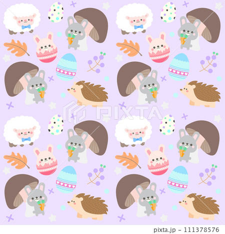 kid spring easter hand drawn seamless patterns fabric textiles clothing wrapping paper cover banner home decor cute pattern backgrounds Vector illustration kid spring easter hand drawn seamless patterns fabric textiles clothing wrapping paper cover banner home decor cute pattern backgrounds Vector illustration 111378576