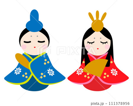 桃の節句のおひな様とおだいり様 111378956