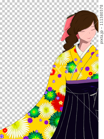 穿著黃色褲裙的女孩 穿著黃色褲裙的女孩 111380378