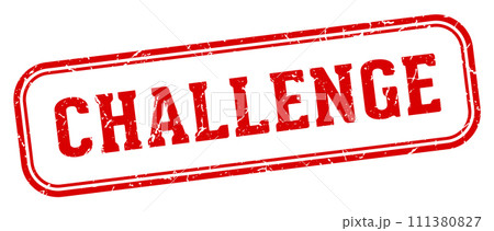 challenge stamp. challenge rectangular stamp on white background challenge stamp. challenge rectangular stamp on white background 111380827