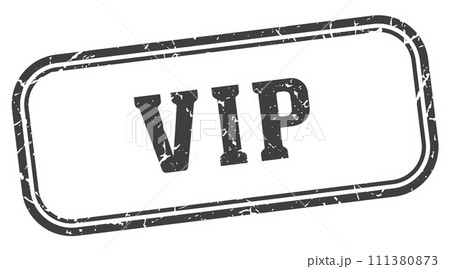 vip stamp. vip rectangular stamp on white background 111380873