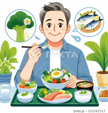 バランスの良い食事 111381517