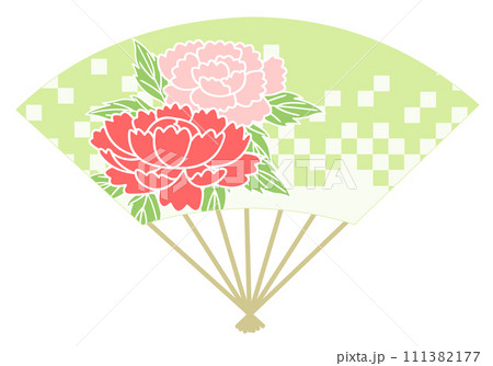 扇 扇子 牡丹 扇 扇子 牡丹 111382177
