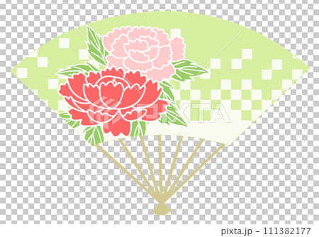 扇 扇子 牡丹 扇 扇子 牡丹 111382177