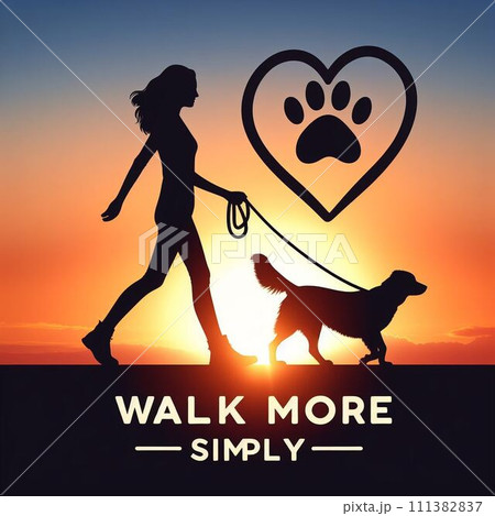 silhouette of a dog 111382837