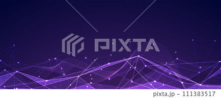 Abstract vector background. Futuristic technology style. Elegant background for business tech presentations. 111383517