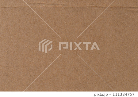 Crease line on brown paper Crease line on brown paper 111384757