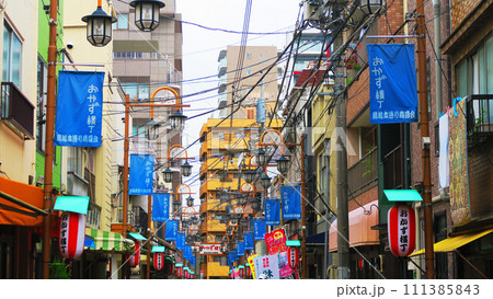 東京都台東区鳥越のおかず横丁の風景 111385843