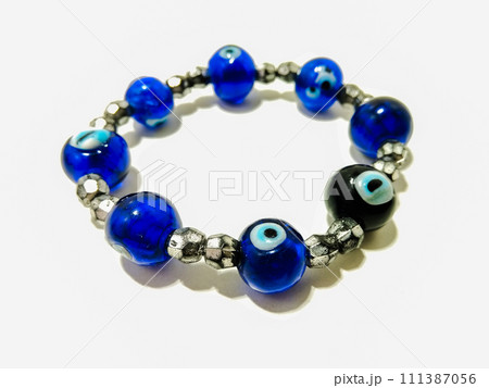 A picture of hand bracelets with selective focus 111387056