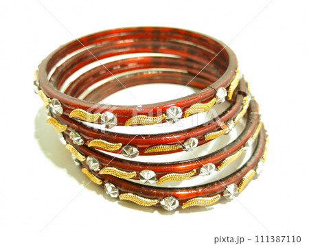 A picture of glass bangles with selective focus A picture of glass bangles with selective focus 111387110