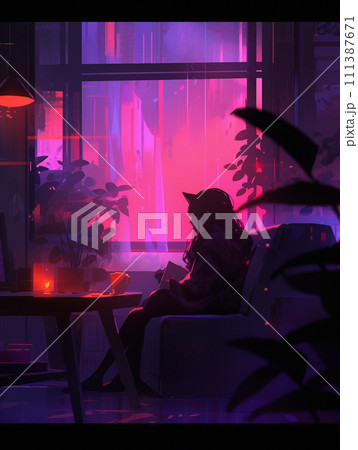 LoFi勉強している子 111387671