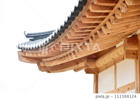 Eaves of Hanok Korean traditional house Eaves of Hanok Korean traditional house 111388124