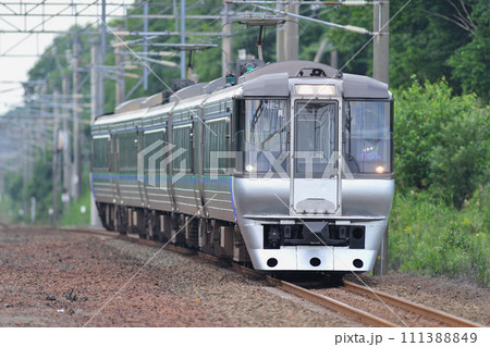 千歳線 植苗 JR北海道 785系 NE-1編成(札幌) すずらん 千歳線 植苗 JR北海道 785系 NE-1編成(札幌) すずらん 111388849