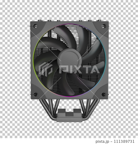Front view of CPU air cooler 111389731