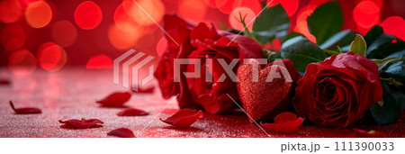Background on the theme of Saint Valentine, love Generative AI 111390033