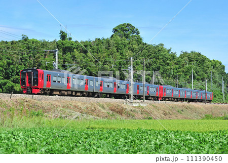 鹿児島本線 天拝山ー原田 JR九州 813系 R235編成(南福岡) 鹿児島本線 天拝山ー原田 JR九州 813系 R235編成(南福岡) 111390450