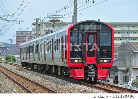 鹿児島本線 東福間ー東郷 JR九州 813系 R1109編成(南福岡) 鹿児島本線 東福間ー東郷 JR九州 813系 R1109編成(南福岡) 111390496