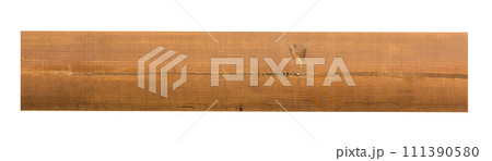 Isolated yellow wooden plank board 111390580