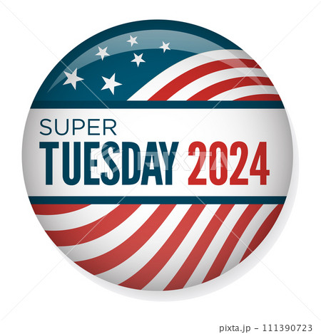 2024 Super Tuesday Banner - Vote, Government, and Patriotic Symbolism and Colors - Red White and Blue 2024 Super Tuesday Banner - Vote, Government, and Patriotic Symbolism and Colors - Red White and Blue 111390723