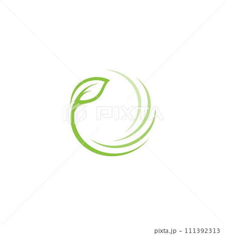Nature logo for health company icon concept 111392313