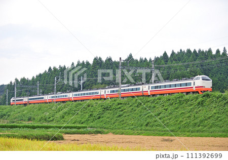 東武日光線　板荷ー下小代　JR東日本　485系　G58編成（小山）　日光　きぬがわ 111392699