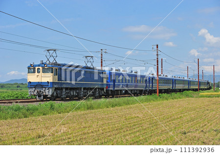 北陸本線　河毛ー虎姫　JR西日本　EF65-1133+12系＋C56-160　SL北びわこ 111392936