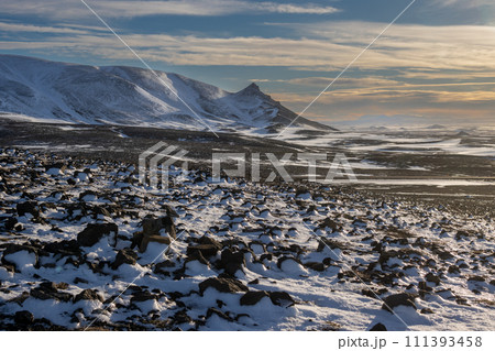 Early evening at Myvatn Geothermal Park area, Iceland Early evening at Myvatn Geothermal Park area, Iceland 111393458