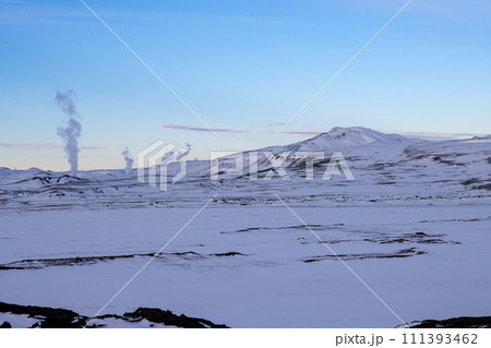 Early evening at Myvatn Geothermal Park area, Iceland Early evening at Myvatn Geothermal Park area, Iceland 111393462