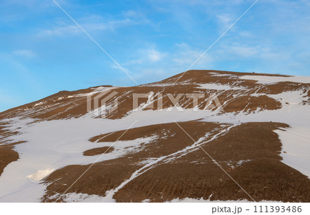 Early evening at Myvatn Geothermal Park area, Iceland 111393486