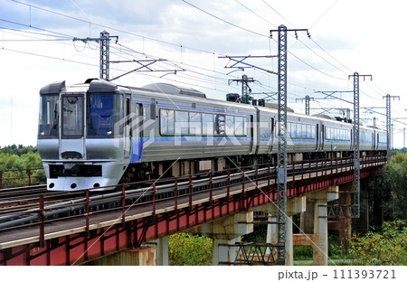 函館本線 江別ー豊幌 JR北海道 785系 NE-4編成(札幌) スーパーカムイ エアポート 函館本線 江別ー豊幌 JR北海道 785系 NE-4編成(札幌) スーパーカムイ エアポート 111393721