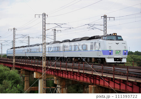 函館本線　豊幌ー江別　JR北海道　キハ183系　キハ183-210　オホーツク 111393722