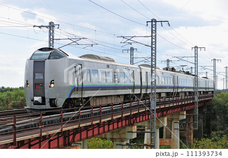 函館本線　豊幌ー江別　JR北海道　789系1000番台　HL-1006編成（札幌）　スーパーカムイ 111393734