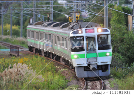 千歳線　北広島ー島松　JR北海道　721系　F-4103編成（札幌）　エアポート 111393932