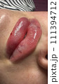 Lush, plump lips. Beautiful shape. 111394712