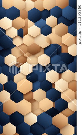 AI-generated content. Background from Octagonal shapes and navy 111395260