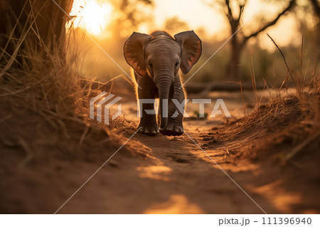 A Baby Elephant in the Wild A Baby Elephant in the Wild 111396940