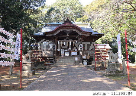 初春の山口熊野神社 111398594