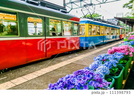 箱根登山鉄道　あじさい電車  （宮ノ下駅） 111398793