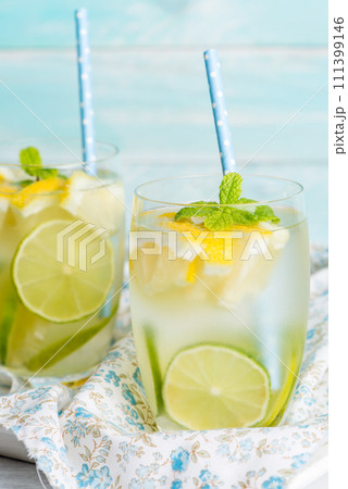 Summer citrus fruits drink Summer citrus fruits drink 111399146