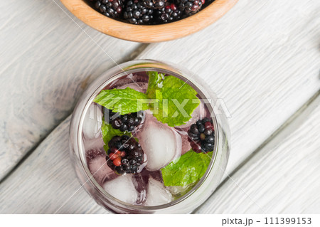 Fresh blackberry drink 111399153