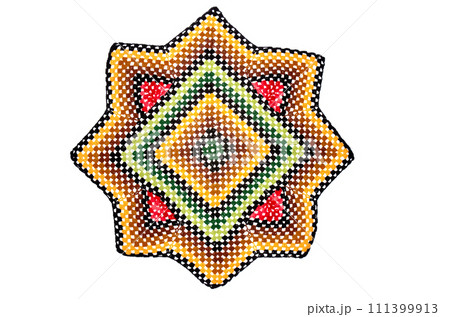 Hand made crocheted doily 111399913