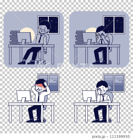 male office worker working in an office (2) 111399930