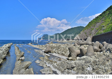 小伊津海岸の洗濯岩 島根 洗濯岩 小伊津海岸 小伊津海岸の洗濯岩 島根 洗濯岩 小伊津海岸 111400250