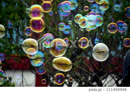 シャボン玉　防府天満宮　七夕　山口 111400946