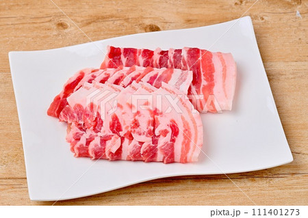 豚肉、しゃぶしゃぶ用、バラ肉、薄切り。食材 111401273